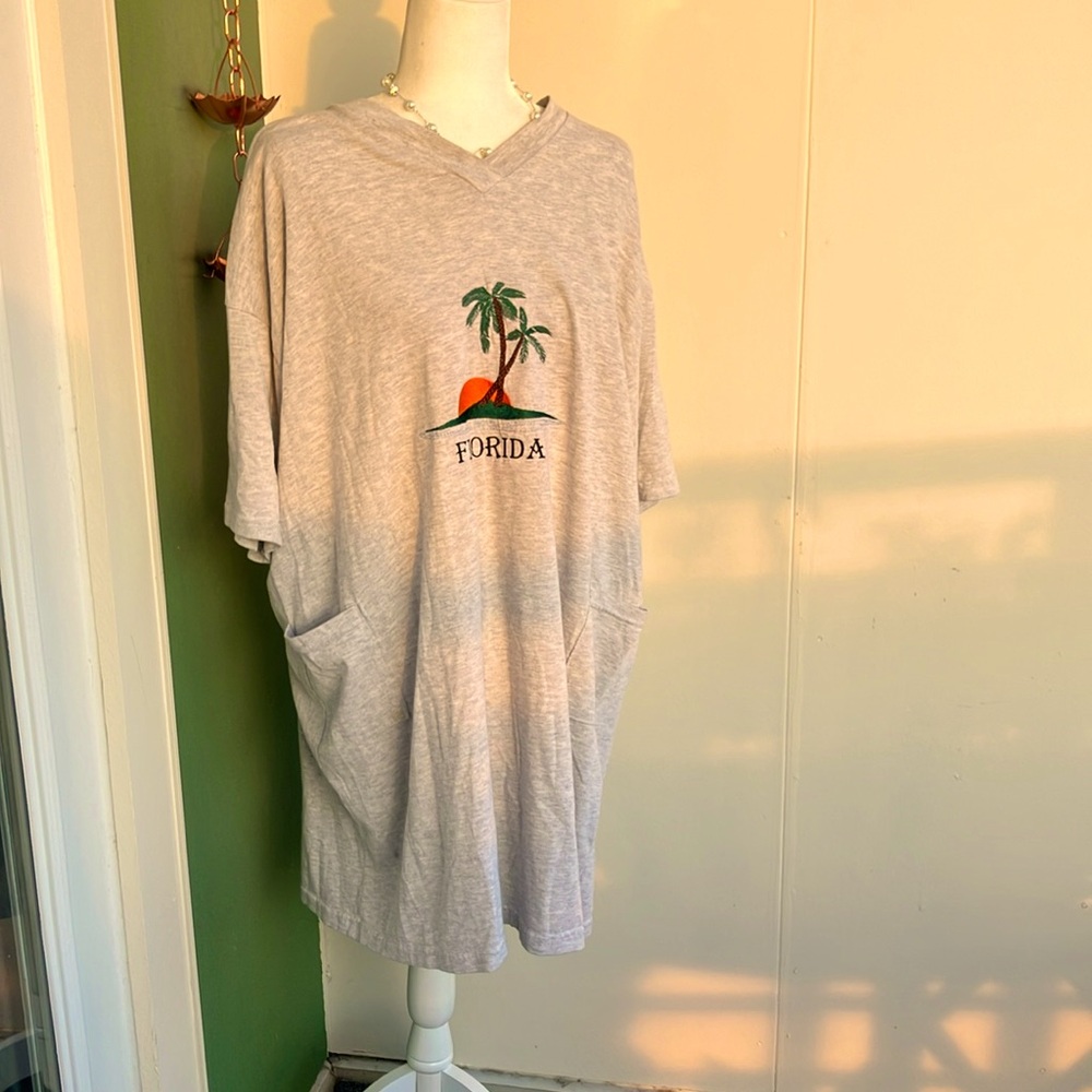 Vintage 80s 90s Florida Graphic T-Shirt Dress